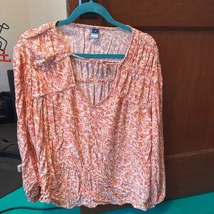 Floral Orange Women's Top